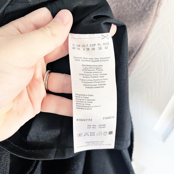 Olsen Europe Boiled Wool Blend Ombre Sheath Dress - Picture 7 of 7